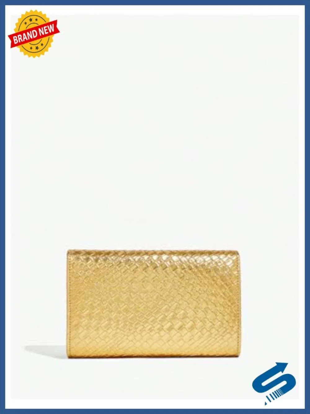 PU Leather Evening Clutch Purse with Chain Strap